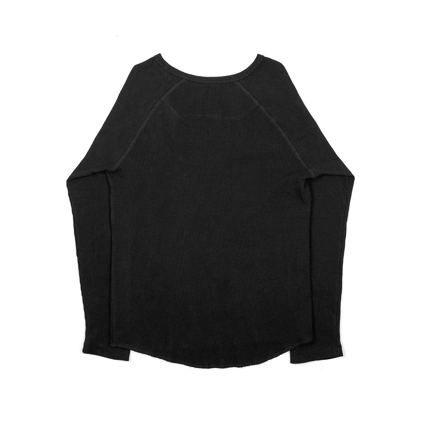 'D' Waffle Knit Long Sleeve