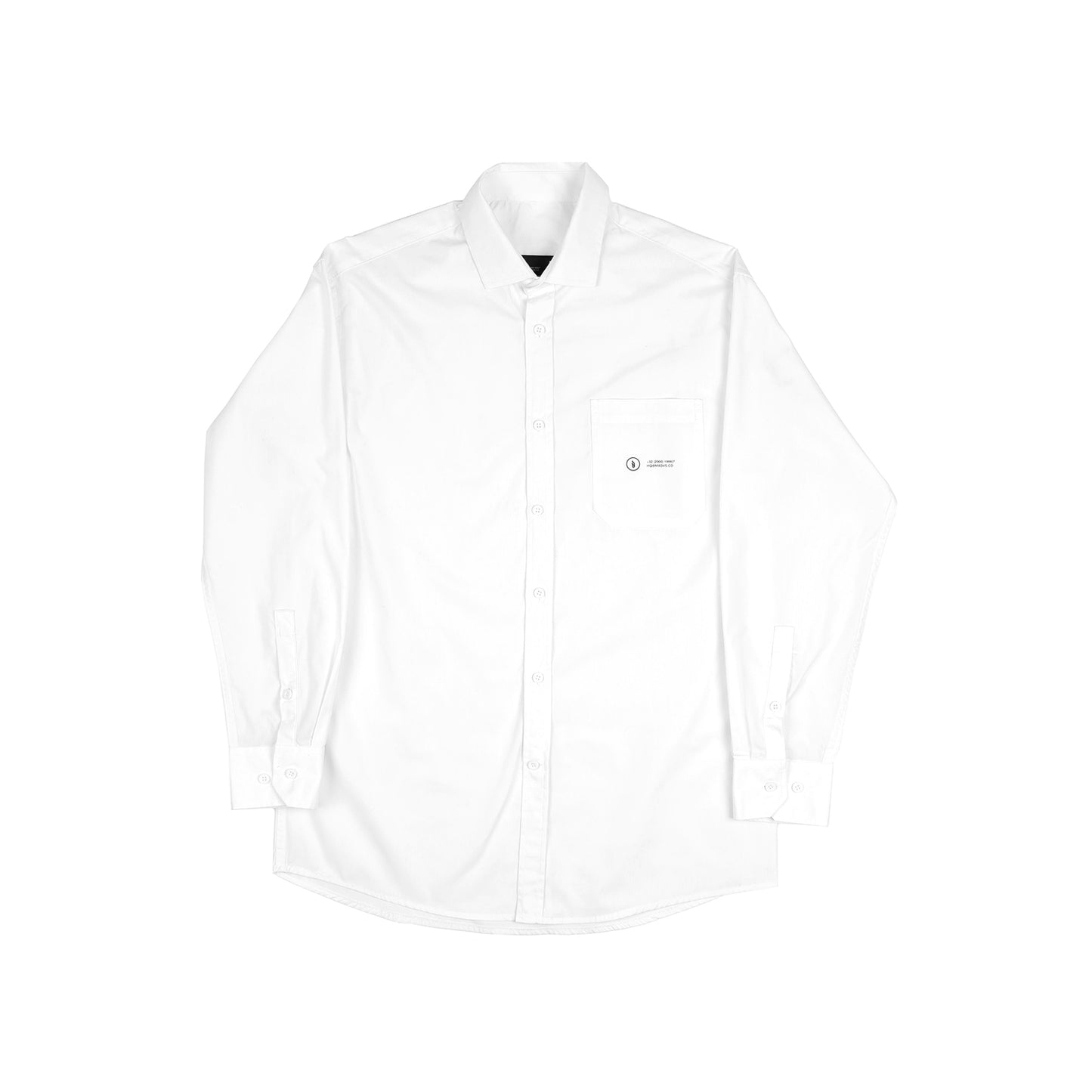 White Button Shirt LS