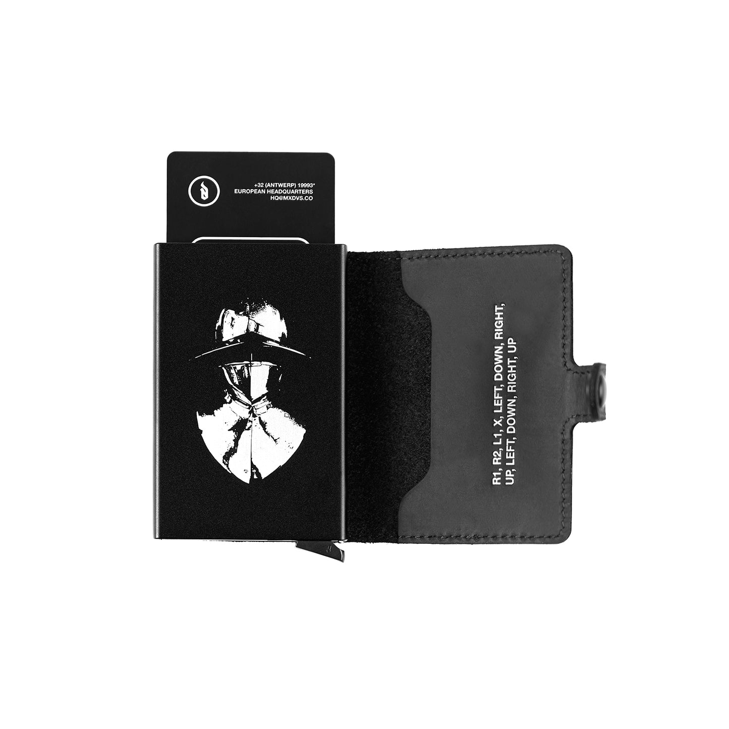 Leather slide wallet