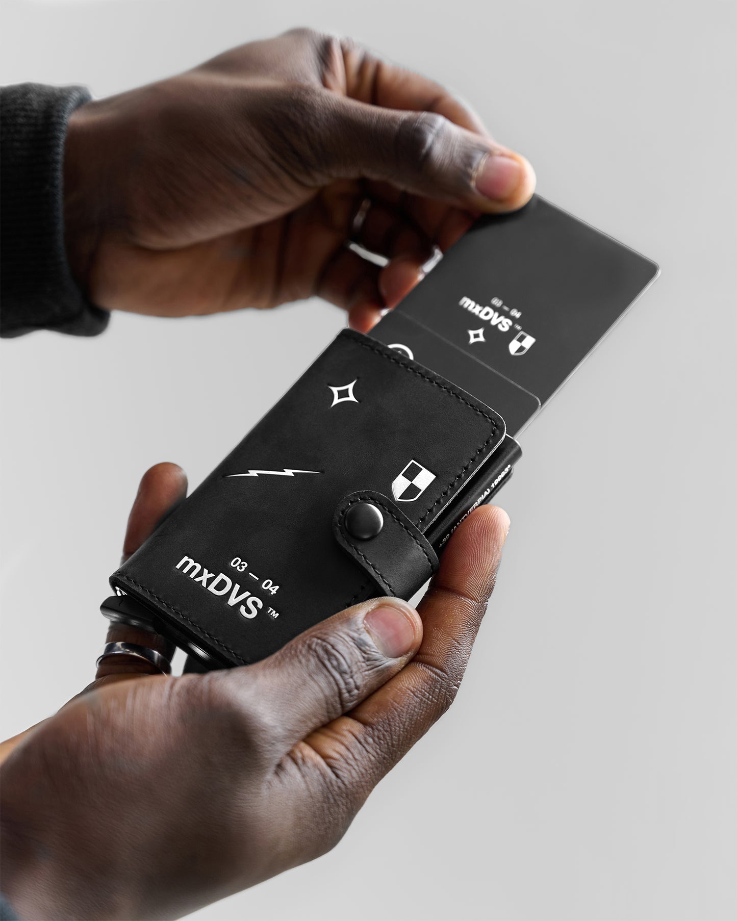 Leather slide wallet