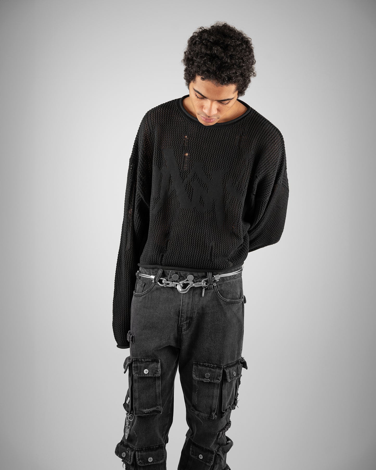 Cotton Logo Knit