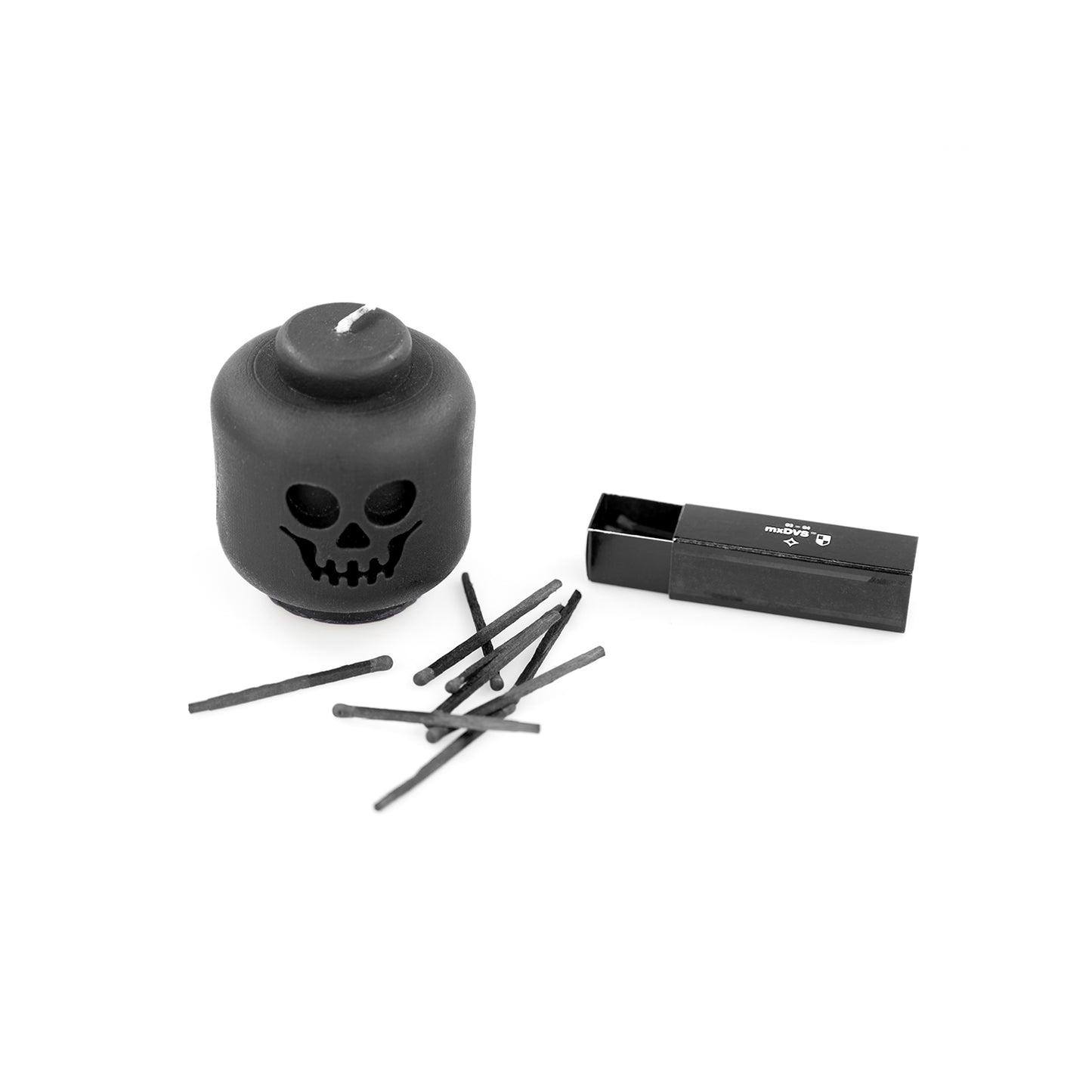 Black Skull Candle