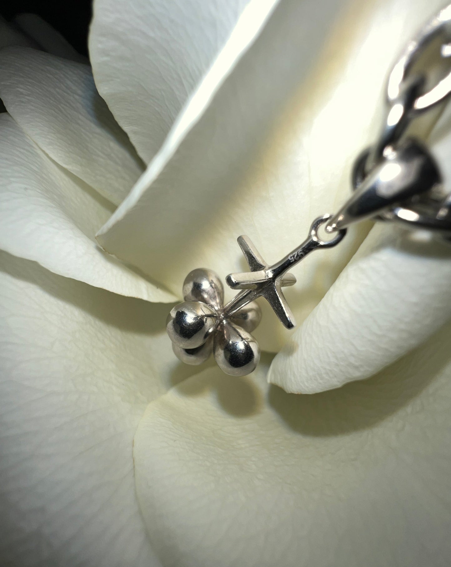 Sterling Clover Necklace