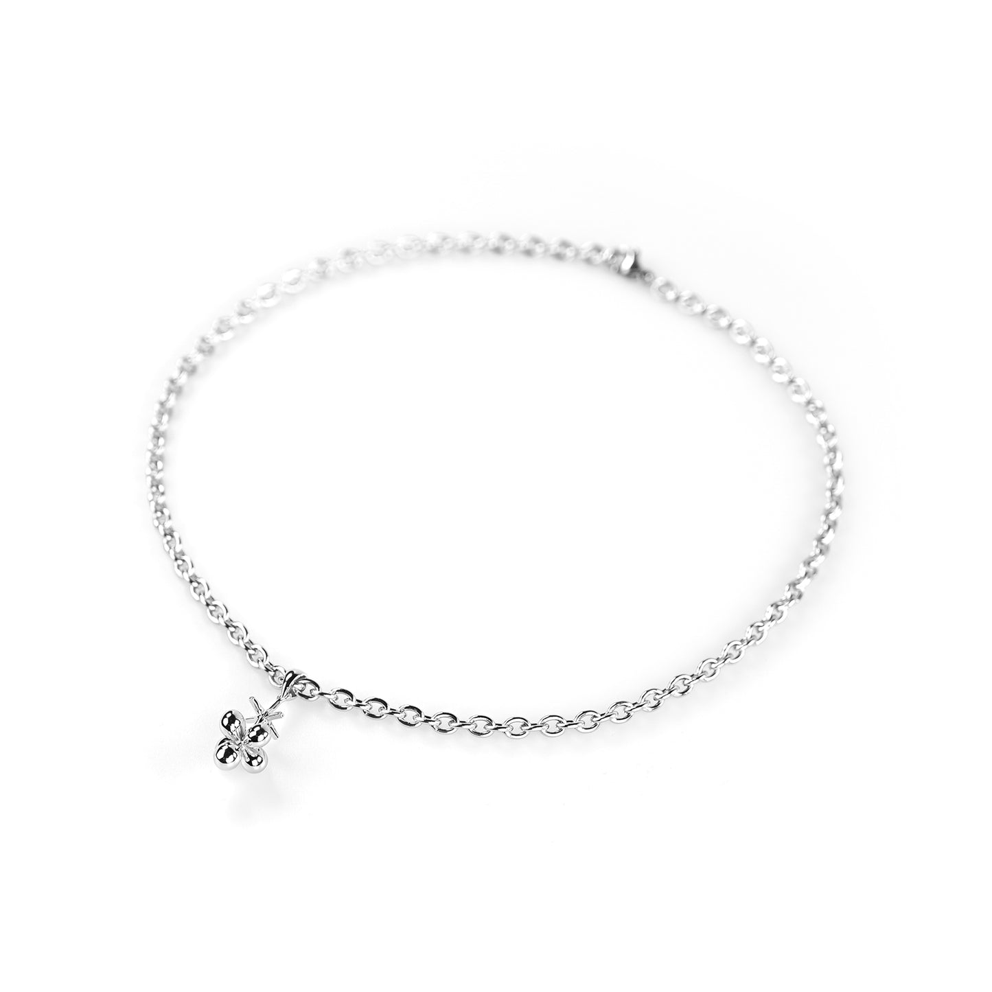 Sterling Clover Necklace