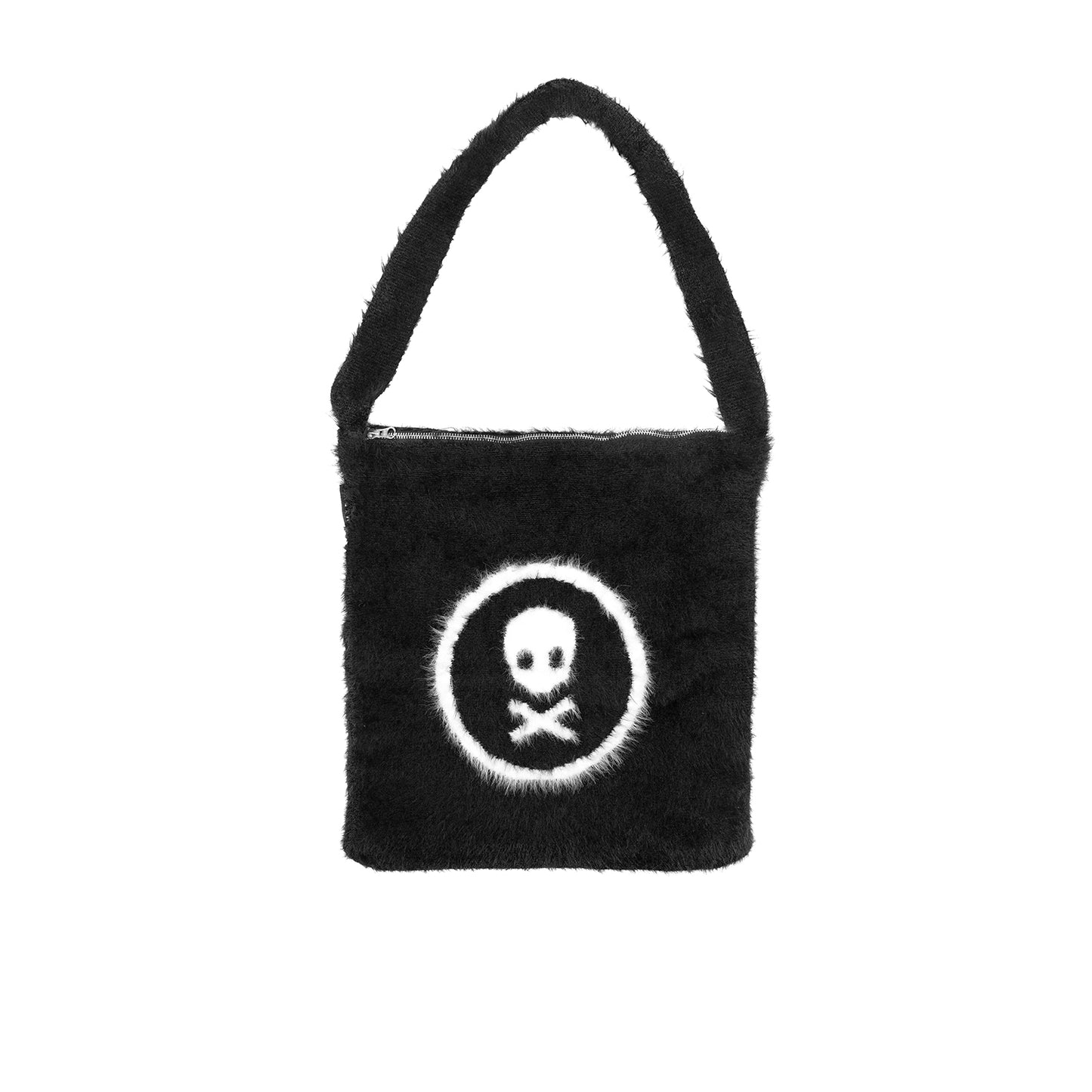 Faux mink tote bag