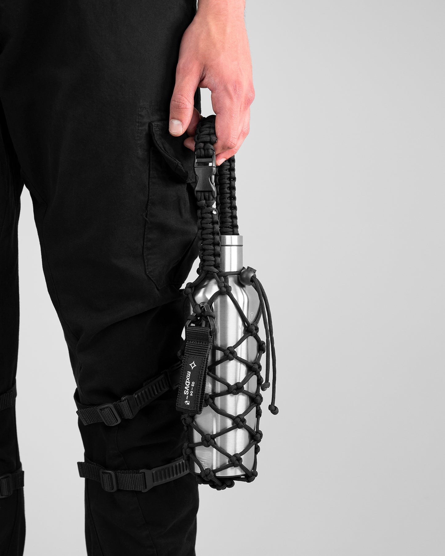 Inox water bottle + holder