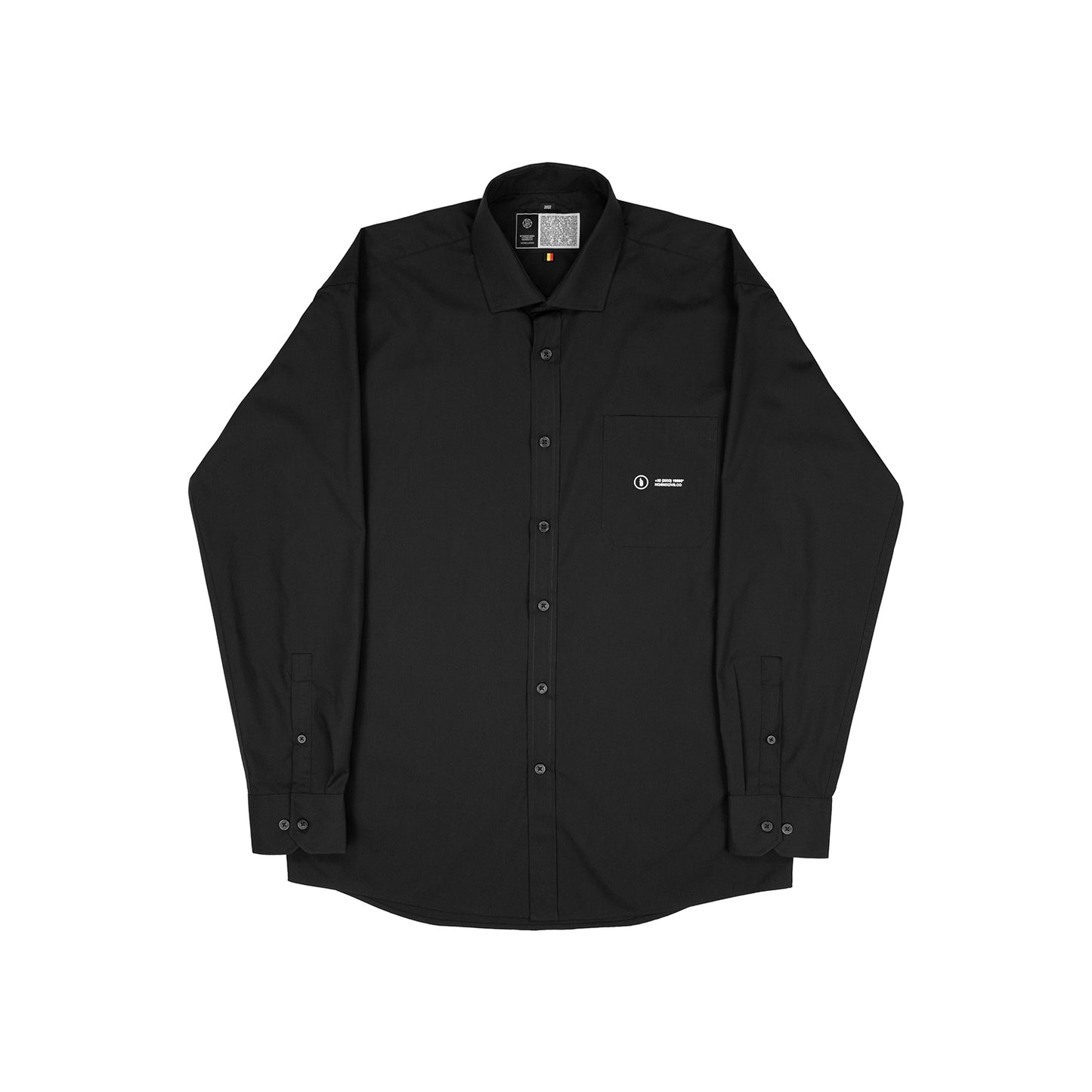 Black Button Shirt LS