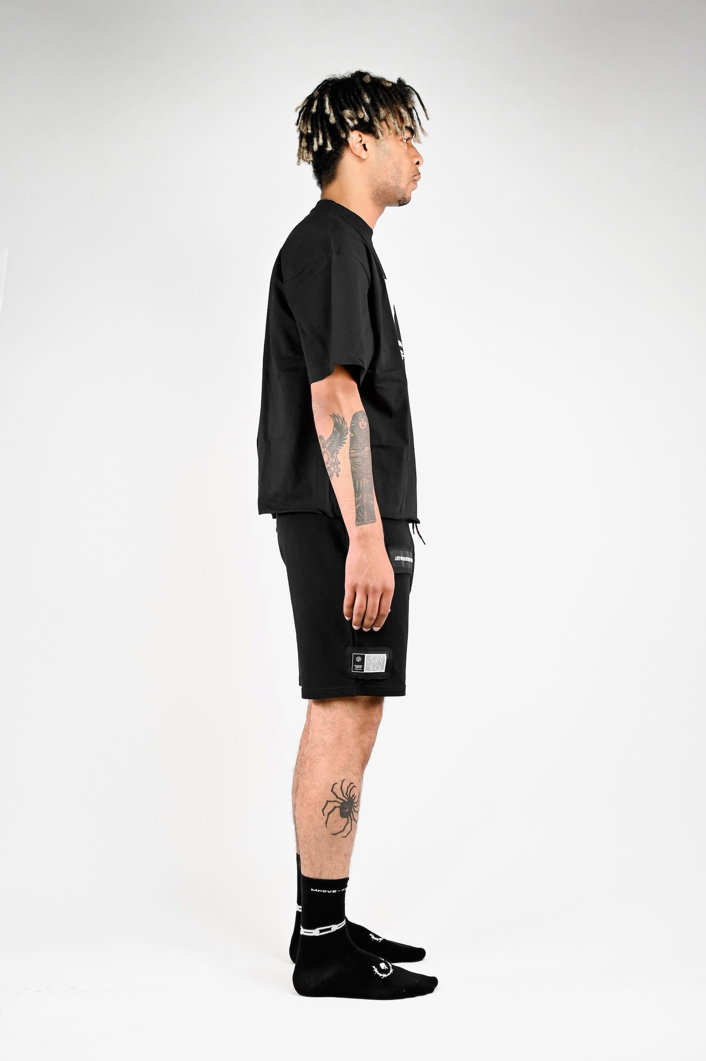 Patched Shorts