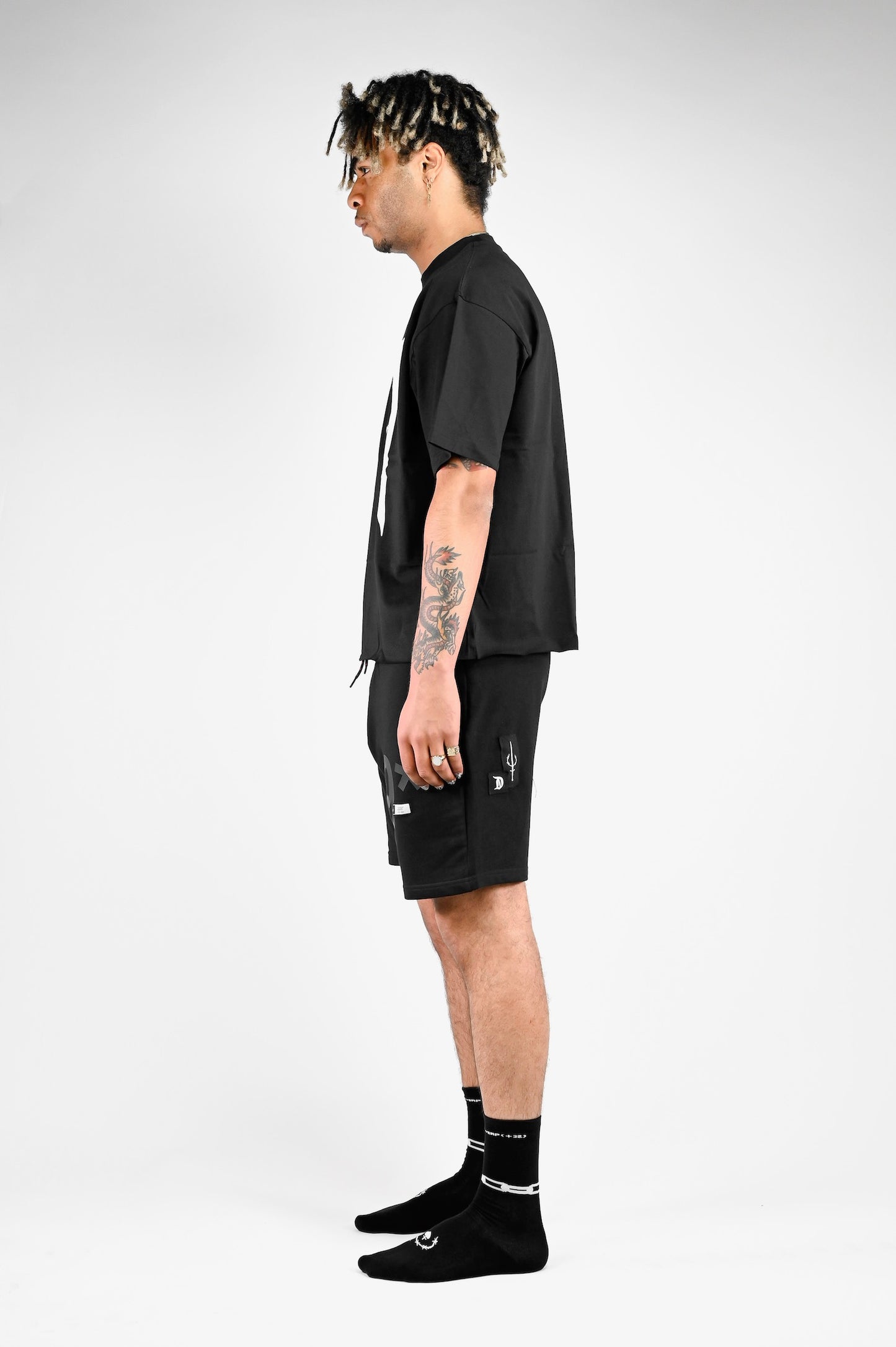 Patched Shorts