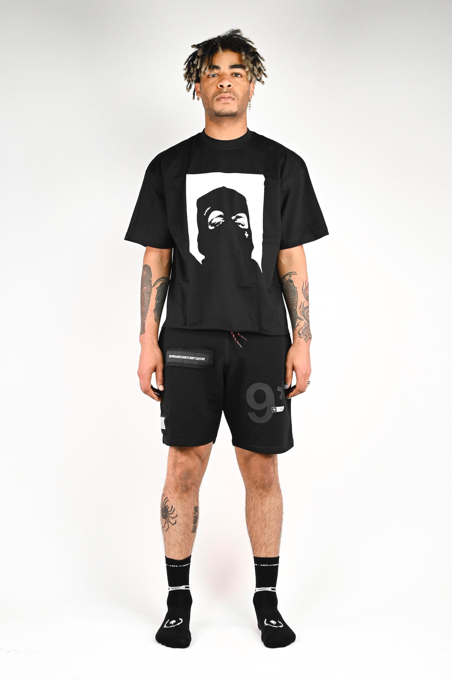 Patched Shorts