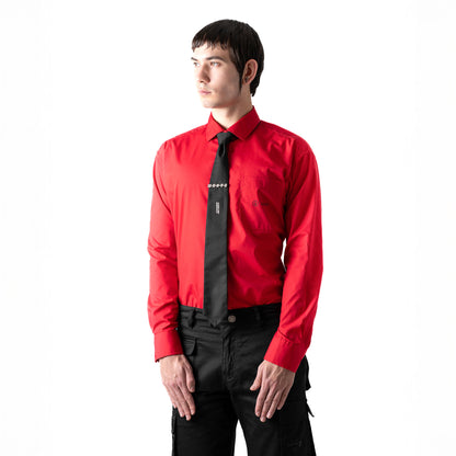 Red Button Shirt LS