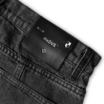 Denim Embroidered Pants