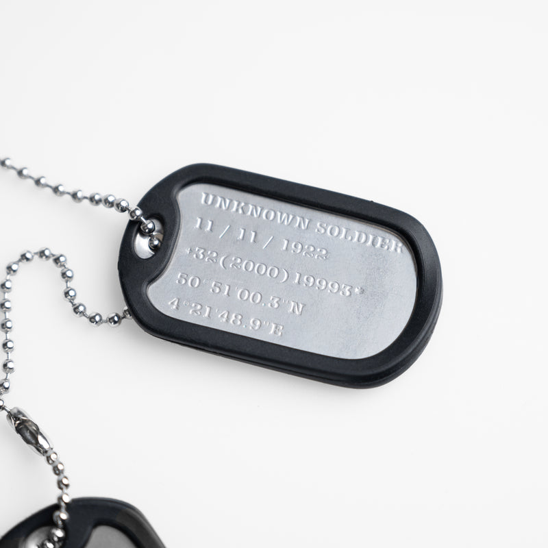 Dog-tag Necklace by MXDVS, necklace, second view