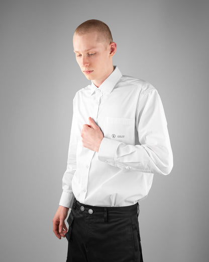 White Button Shirt LS