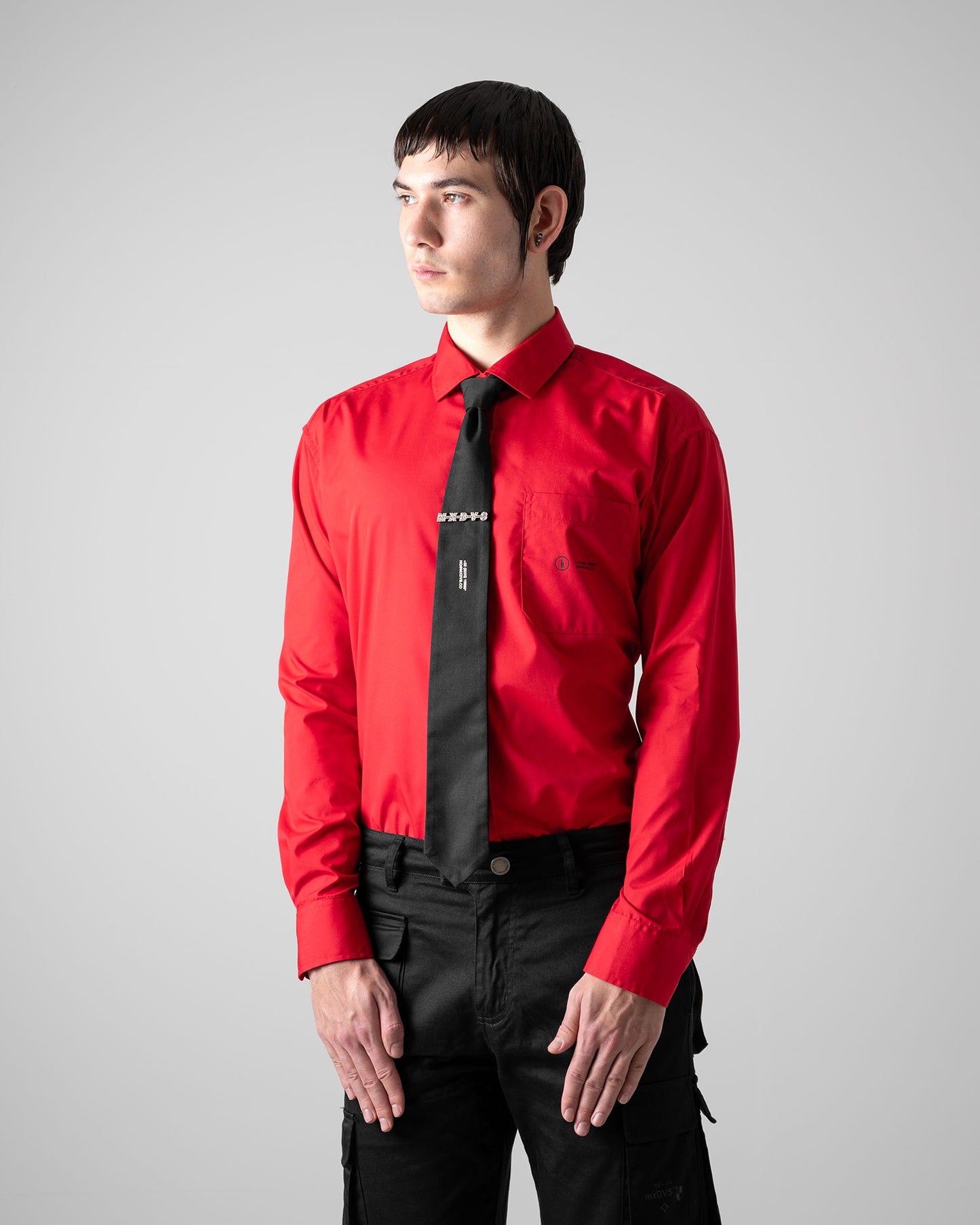 Red Button Shirt LS