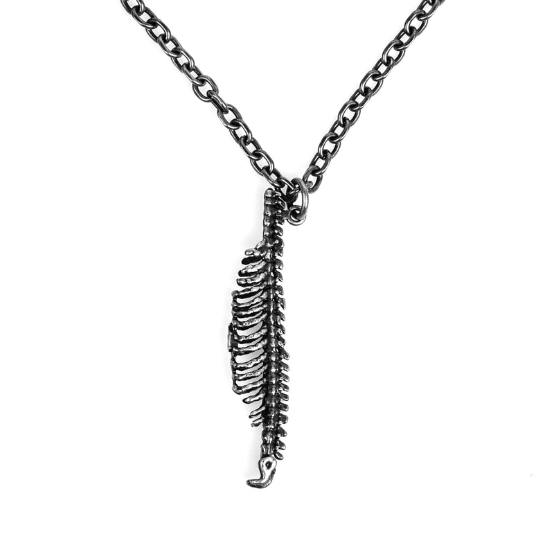Ribcage Cigarette Necklace by MXDVS, necklace