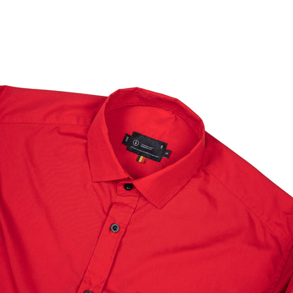 Red Button Shirt LS