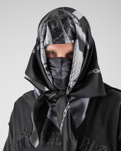 Bolted Satin Scarf