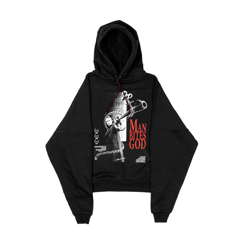Man Bites God Hoodie by MXDVS, hoodie