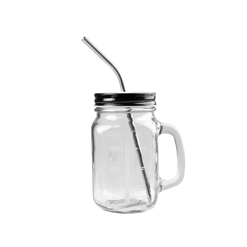 Skull Glass Cup Straw, Glass Jars Lid Handle, Glass Jars Lid Straw