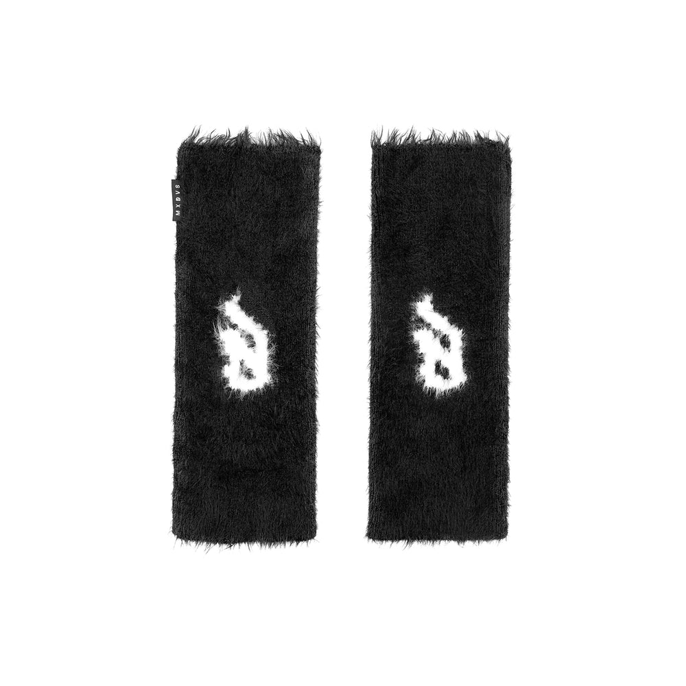 Faux mink leg warmers