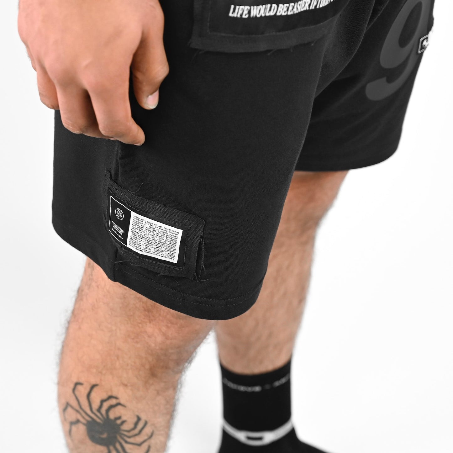 Patched Shorts